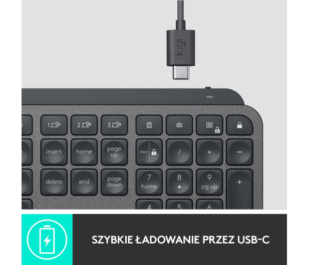 LOGITECH Klawiatura MX Keys Plus z podpórką na nadgarstki 920-009416 - 597345 - zdjęcie 13